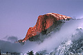 Here is another picture of Half Dome taken from Yosemite Valley just before sunset. The colors were spectacular! I was working frantically to catch the scene as it was changing very rapidly. 'Nikon F100 35mm SLR' (Click for larger view)