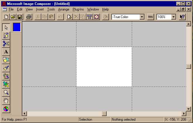 Default layout for Image Composer