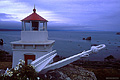 Another view of this small lighthouse. I had to do some creative tripod placement in order to get this perspective. Trinidad, CA. 'Nikon F100 35mm SLR' (Click for larger view)