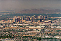 This view of the city of Phoenix was taken from Dobbin's lookout at the top of 'South Mountain Park'. Phoenix, AZ. 'Nikon F100 35mm SLR' (Click for larger view)