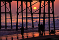 Pier at sunset. Oceanside, CA 'Nikon F100 35mm SLR' (Click for larger view)