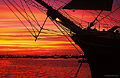This is the Star of India sailing ship docked in the harbor at sunset. San Diego, CA 'Minolta X-700 35mm SLR' (Click for larger view)
