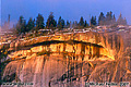 Royal Arches taken just before sunset from the valley floor. 'Nikon F100 35mm SLR' (Click for larger view)