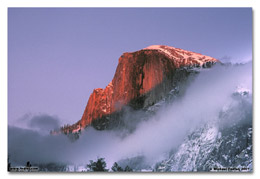 Half Dome just before sunset (Click for larger view)