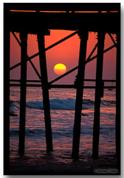 Oceanside Pier at sunset (Click for larger view)