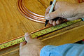 Measurement of the copper tube for the loop. (Click for larger view)
