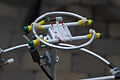70cm mast bracket attachment prototype using plastic ties (Click for larger view)